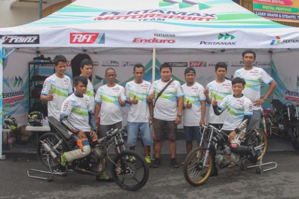 Pertamax Motorsport Drag Bike Team borong podium di Kejurnas Drag Bike 2017