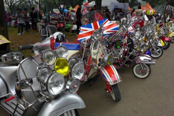 Ribuan pencinta scooter banjiri event Jakarta Mods Mayday 2017 