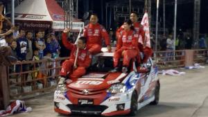 Anjasara Wahyu Girang Bisa Pecah Telor di GT Radial Auto Gymkhana Bandung