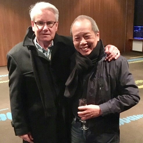 Jeffrey JP bersama koleganya, Brian Gibbons di Selandia Baru