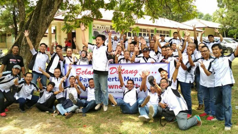 Para member Veloz Owners Club saat Munas di Cibubur. (Foto : Ria )