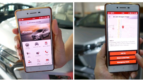 Ilustrasi aplikasi My Mitsubishi Motors ID. (foto : Mitsubishi)