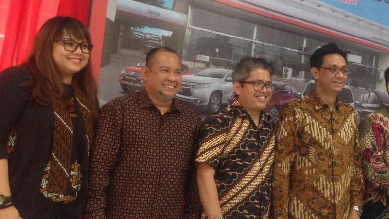 Intan Vidiasari (paling kiri), Mitsubishi belum putuskan di POMA. (foto : adr)