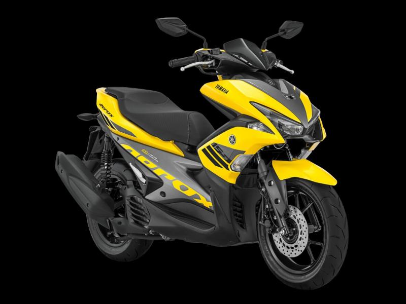 Yamaha Aerox kelir kuning jadi salah satu yang diburu. (foto : Yamaha)
