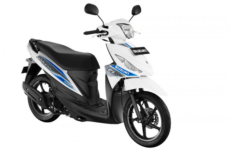 Brilliant white jadi salah satu warna pilihan untuk versi Suzuki Address 2018. (foto : ist)