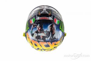 Desain Helm Rossi Terinspirasi dari Fim Back to the Future