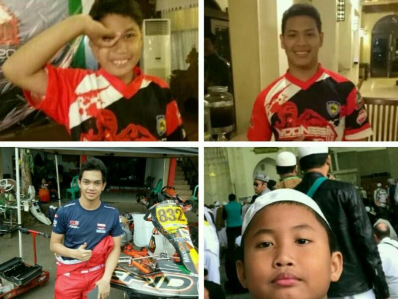Dari atas searah jarum jam : Daffa AB, M Harits, Brian dan Farrell Gobel. (foto : bs, kolase)