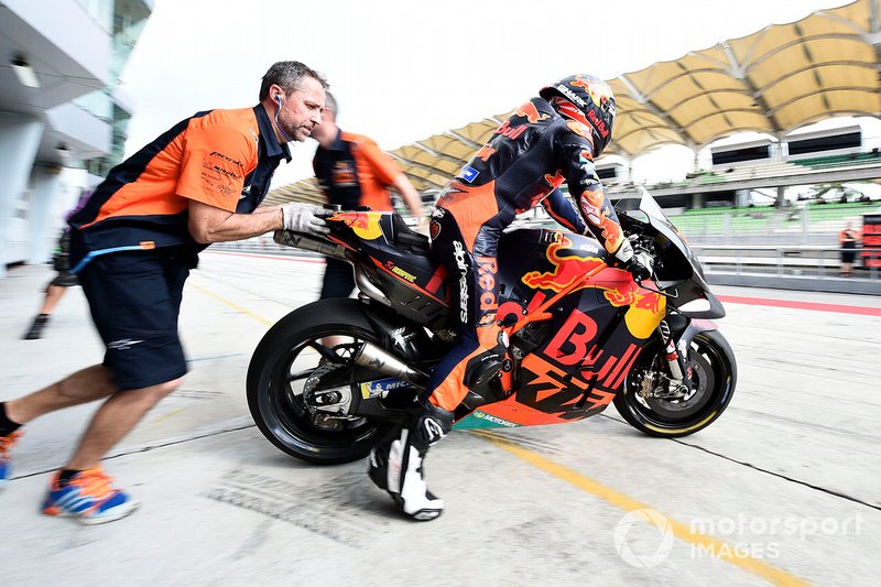 Johann Zarco mulai menemukan setingan untuk KTM RC16 di tes Sepang (ist)