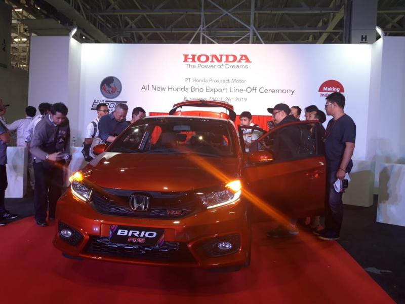 All New Brio RS model ekspor pakai stir kiri