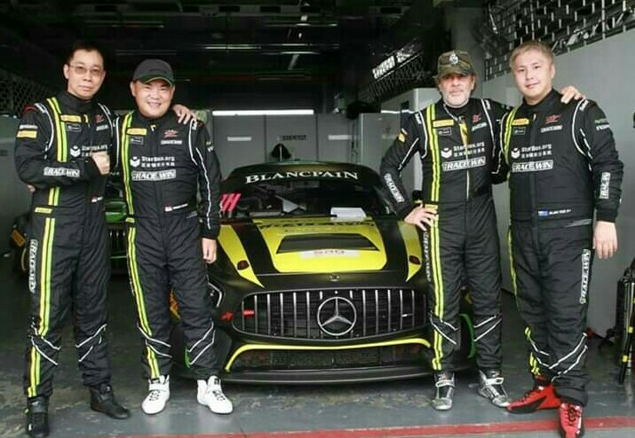 Setiawan Santoso (kiri), nyaris podium di Blancpain Asia Series Thailand