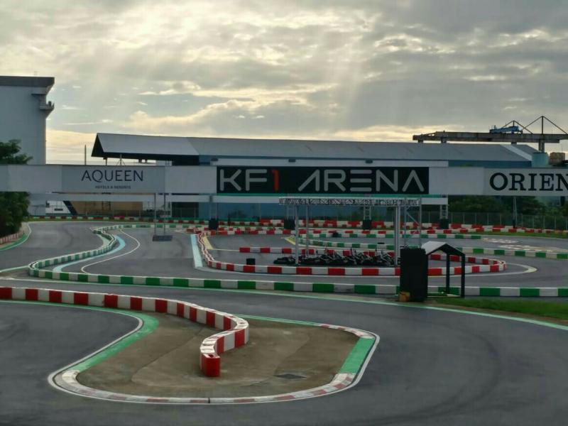 Sirkuit KF1 Arena Singapura, treknya tidak sampai 700 meter. (foto : p-five) 
