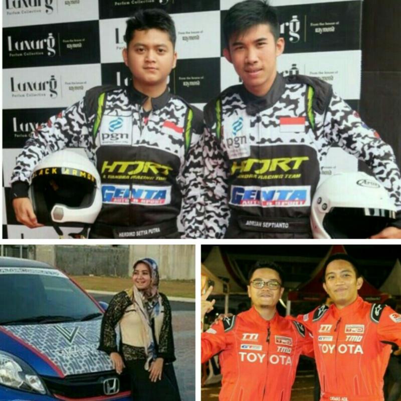 Searah jarum jam : Adrian - Herdiko, Demas - Anjas dan Yuanita Fatma