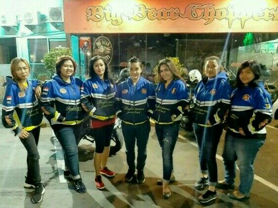 Lady Bikers Indonesia di bawah pimpinan Inuk Blazer road to Lombok NTB