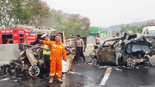 Kecelakaan maut terjadi di tol Cipularang km 92 (ist)