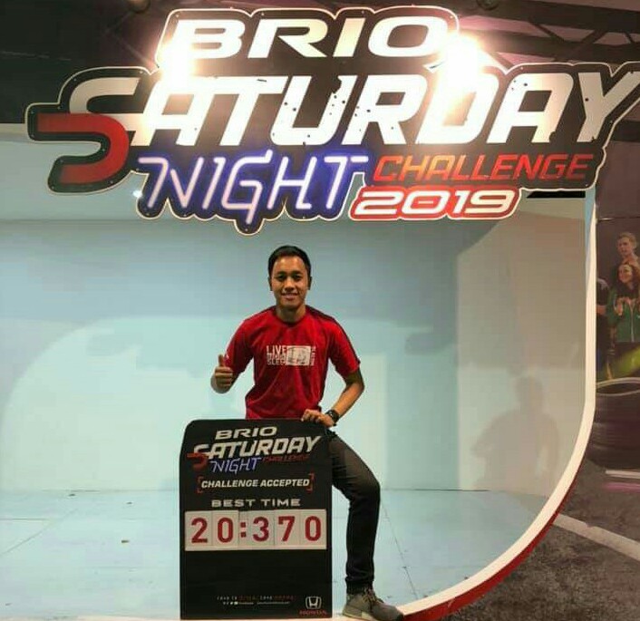 Avila tandem slalom bersama Alvin Bahar, dan challenge dengan Om Bro di Brio Saturday Night Challenge Bandung