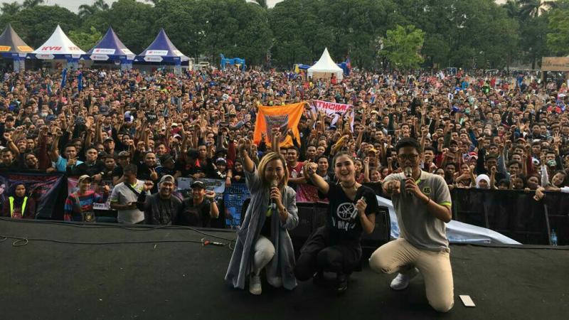 Pedangdut tersohor Nella Kharisma ternyata perdana show di sirkuit Sentul