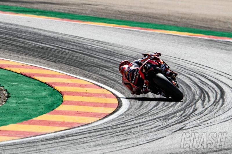 Poin penuh di GP Aragon, Marc Marquez (Honda) tinggal sejengkal lagi meraih gelar juara dunia 2019 di GP Thailoand. (Foto: crash)