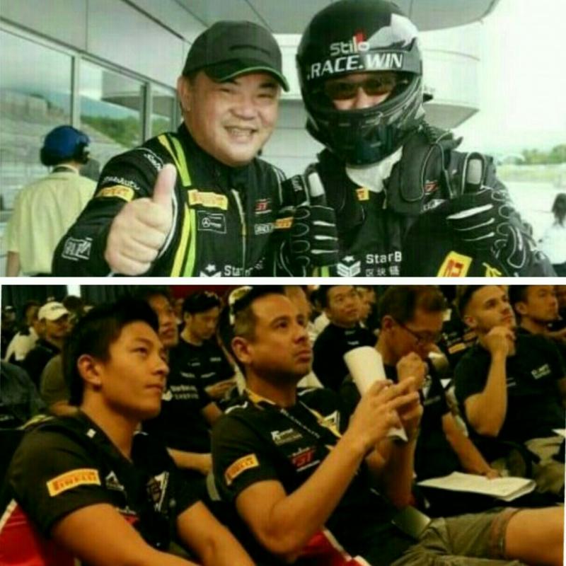 Dari atas Setiawan Santoso (pake helm) dan Ringo Chong,  bawah Rio Haryanto dan David Tjipto 