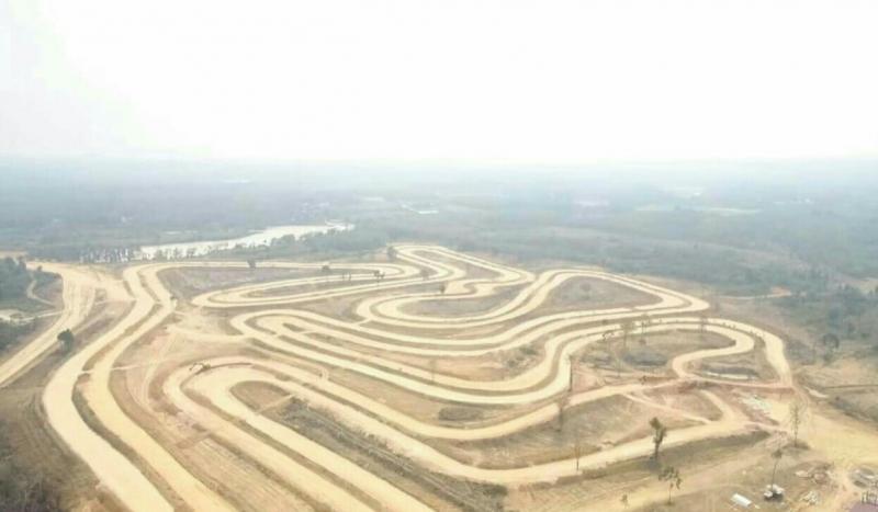 Penampakan sirkuit Suwarnadwipa Nusantara dari udara. (foto : ist) 