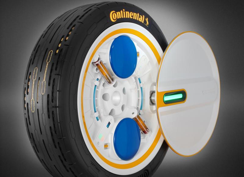 Continental CARE, ban yang memiliki sensor untuk mengevaluasi data mengenai kedalaman tapak, kemungkinan kerusakan, suhu ban, dan tekanan ban