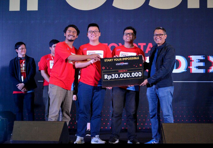 Ga Chibi dengan aplikasi RENTO berhasil menjadi juara pertama Toyota Fun/Code yang diumumkan di Putri Duyung Ancol Jakarta hari ini