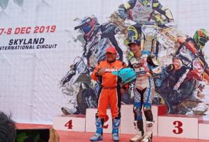 Lewis Cornish Juara Race 1 Muba International Supermoto Cup 2019