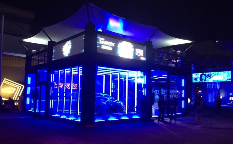 Yaris X DWP Booth tampil dengan desain inspiratif dan kekinian yang mencerminkan semangat kalangan muda millennial. (ist) 