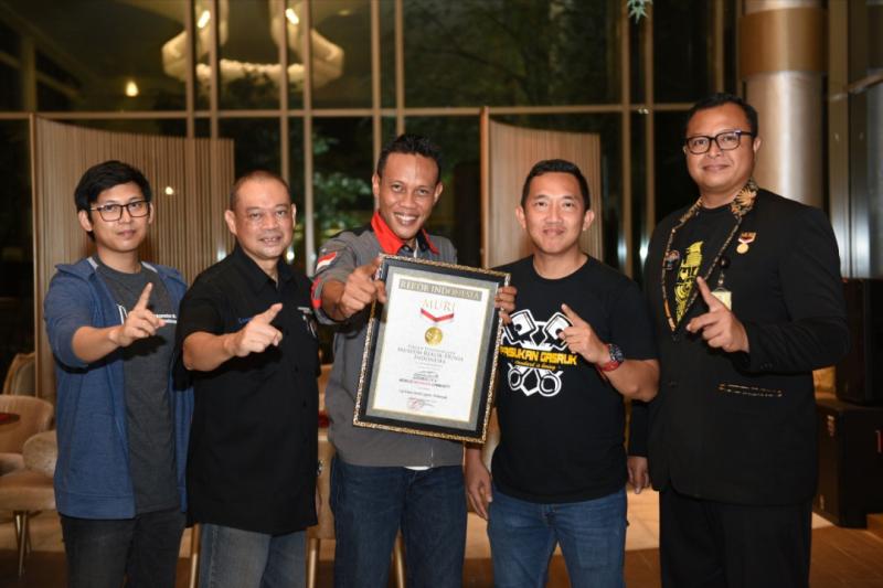 Komunitas Honda Mobilio berhasil pecahkan rekor MURI uji emisi