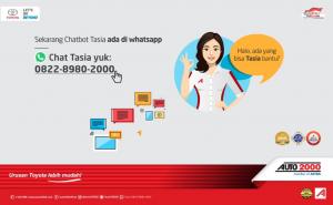 Booking Servis Berkala di Auto2000 Semakin Mudah Dengan Chatbot TASIA