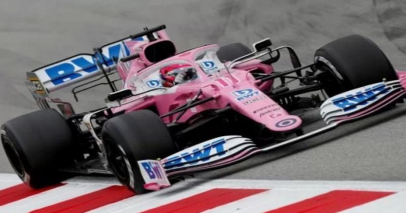 Racing point bermesin Mercedes yang tampil memukai di Sirkuit Silverstone. (Foto: reuters))
