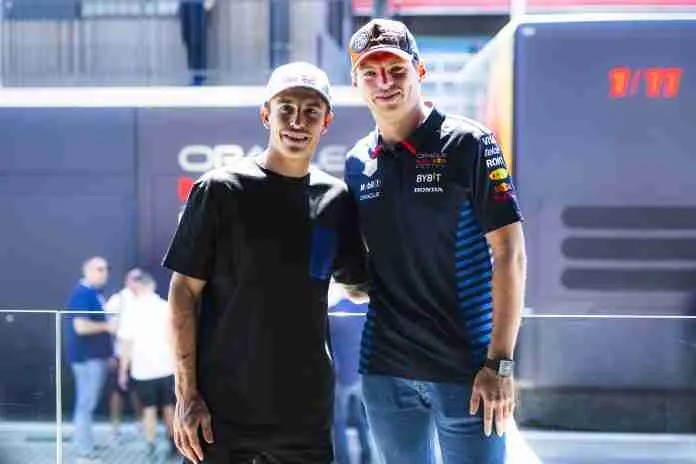 Marc Marquez dan Max Verstappen jelang race GP Spanyol 202/. (Foto: redbullcontentpool)