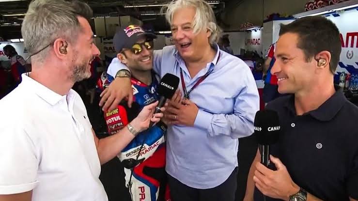 Paolo Campinoti bersama Jorge Martin, sama-sama kecewa dengan Ducati. (Foto: motogp)