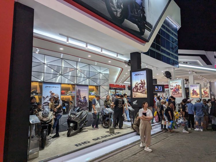 Booth Wahana Honda yang terus dijajaki peminat motor di PRJ 2024