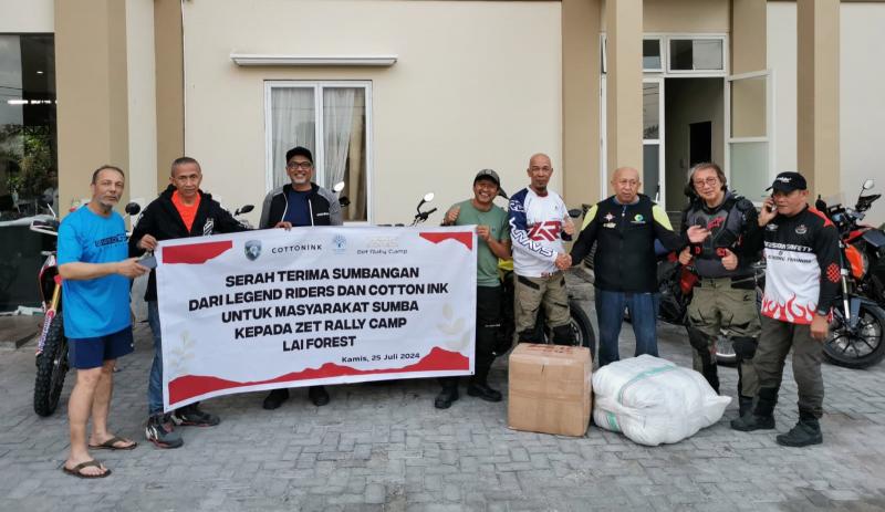 Serah Terima Sumbangan dari Legend Riders dan Cotton Ink untuk Masyarakat Sumba Barat