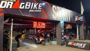 Motor Listrik POLYTRON Turun ke Arena 201m Black DragBike 2024, Best Time Tembus 12.087 Detik!