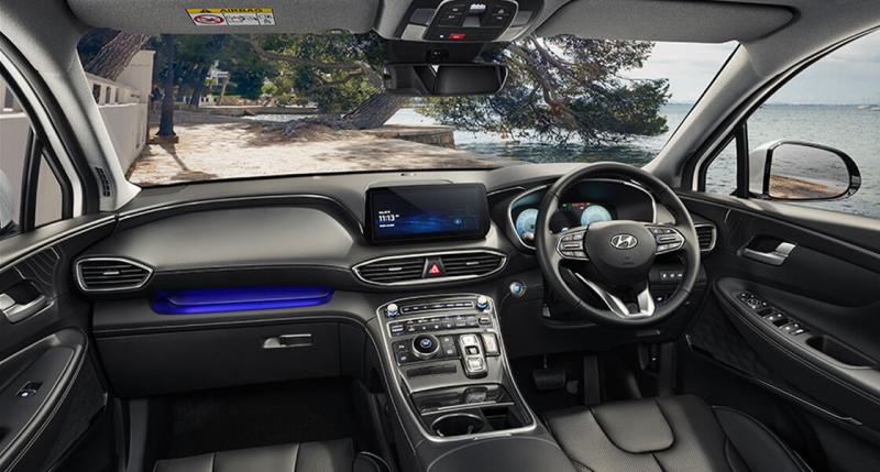 Dashboard Hyundai Santa Fe Gen V Hybrid, Berikut Spesifikasinya!