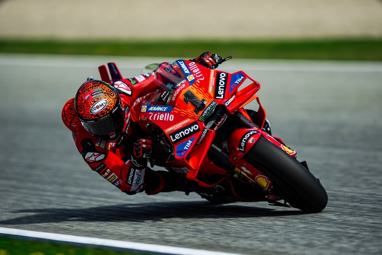 Francesco Bagnaia (Ducati), jadi perburuan pada sesi kualifikasi GP Austria hari ini. (Foto: ducati)