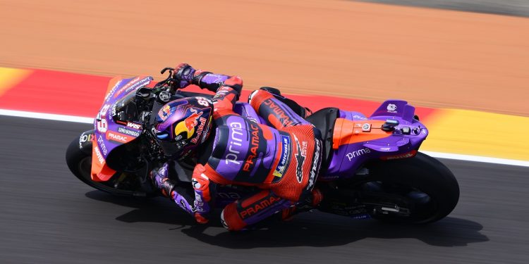 Jorge Martin (Spanyol/Pramac Ducati), tercepat dibtrwk basah Aragon (Foto: redbull)