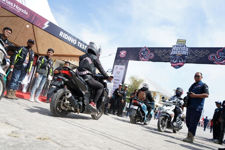 Antusias anak motor mengikuti Honda Bikers Day