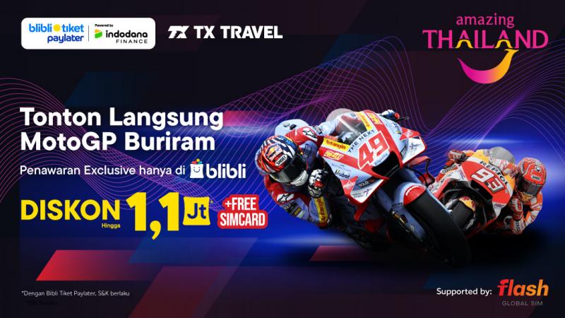 Blibli Jadi Exclusive E-commerce Platform untuk MotoGP Asia Tenggara, Tawarkan Paket Perjalanan Anti Ribet di Negara Tujuan