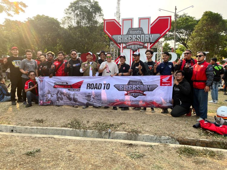 Komunitas Honda Jakata yang siap berpartisipasi di Honda Bikers Day 2024
