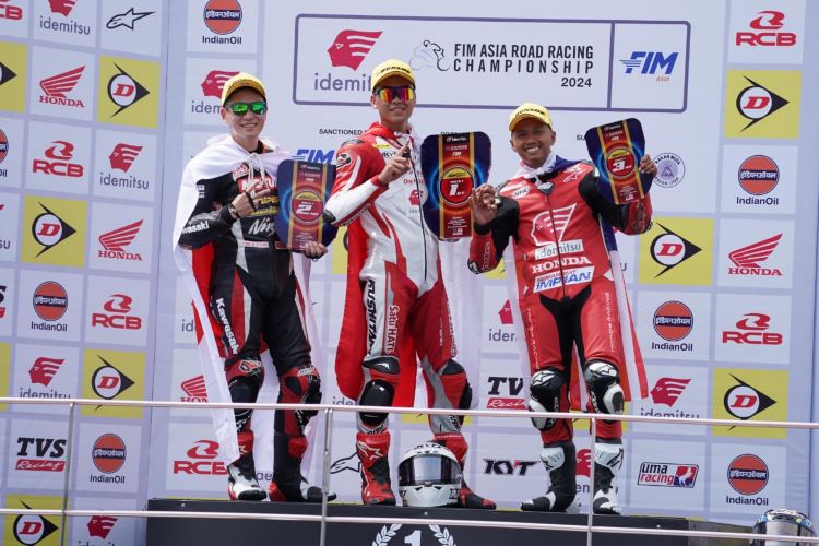 Pebalap Honda raih podium teringgi di kelas AP250  di Asia Road Racing Championship (ARRC) 2024