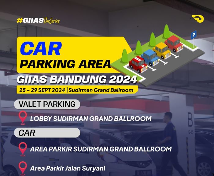 Penyelenggara GIIAS Bandung menyiapkan banyak kantong parkir selama pameran beralngsung