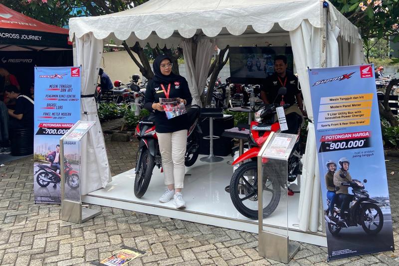 Booth Wahana Honda di tengah acara seru Indonesia Cub Meeting (ICM) 2024