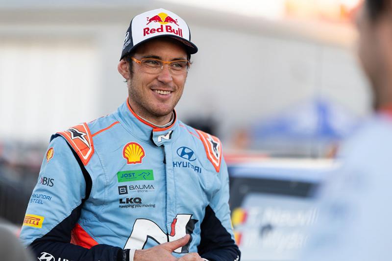 Thierry Neuville (Belgia/Hyundai) menanti gelar WRC perdana. (Foto: hyundaimotorsport))