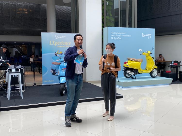 Keseruan talk show Goes to Campus dengan LXperience, Foto: Dok. Piaggio Indonesia