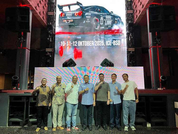 Petinggi IMX Ketua Umum IMI dan para partner saat konfrensi pers Kick Off IMX 2025 di Jakarta, Rabu (15/1)