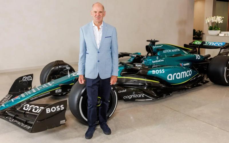 Adrian Newey saat tampil perdana bersama Aston Martin. (Foto: astonmartij)