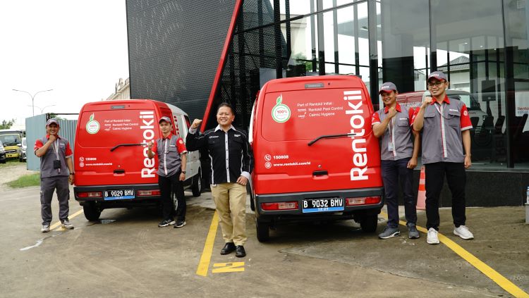 Perusahaan Rentokil menggunakan Mitsubishi L100 EV untuk efisiensi bisnis