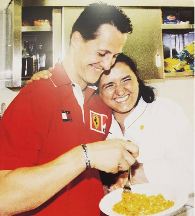 Michael Schumacher dan Rosella Giannini. (Foto: ist)